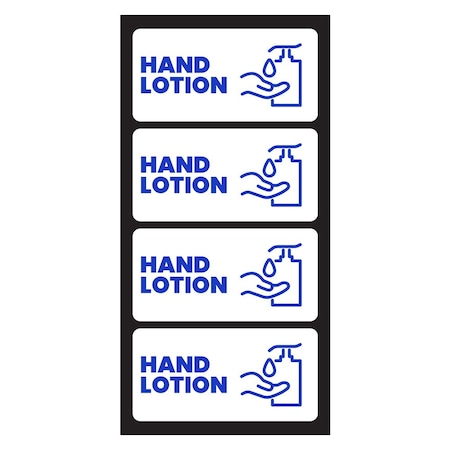 Fuel Stickers Hand Lotion Sticker, Commercial Hand Lotion Dispenser Sticker Label, Hvy-Dty, 2''x1'', 20PK Z-2X1HDLT-20PK